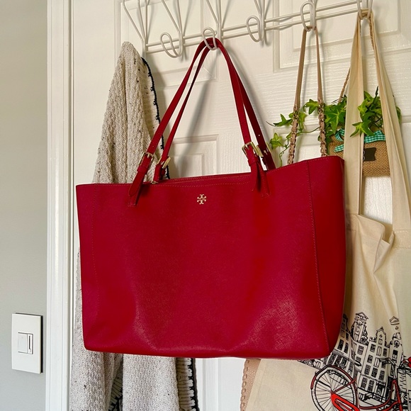Tory Burch Handbags - Tory Burch Large Tote Bag in Red